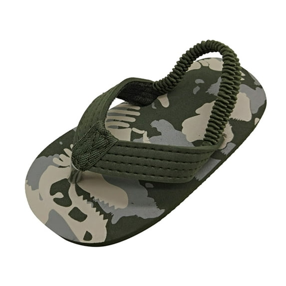 Sandals For Girls & Flip Flopskids Toddler Summer With Adjustable Elastic Strap Eva Beach Shoes Size 27 (4 Years-5 Years)