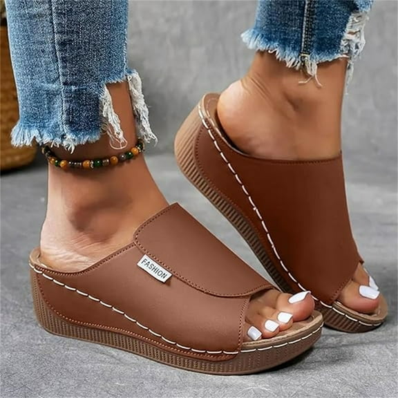 Sandals For Women Fashion Orthotic Slides Athletic Slip On Orthopedic Slippers Comfortable Flip Flop Clearance Sale