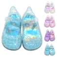thumbnail image 1 of Sandals Kids Jelly Mary Jane Sandals Pvc Transparent Glitter Dance Cosplay Kids Slippers Red 4.5-5 Years, 1 of 9
