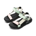 thumbnail image 1 of Sandals Kids Sports Outdoor Hiking Athletic Open Toe Sandal Girls Summer Lightweight Adjustable Straps Sport Sandals Green 30, 1 of 7