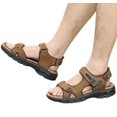 thumbnail image 1 of Sandals Men's Thick Soles Open Toe Men's Beach Shoes Soft Sole Fashion Large Size Outdoor, 1 of 5