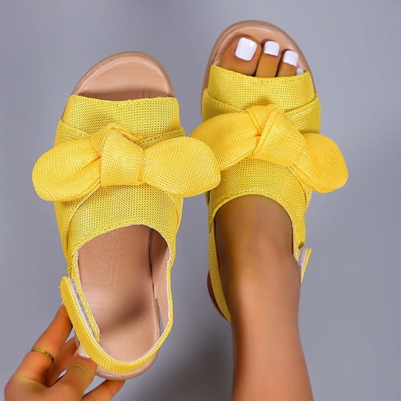 Sandals On Clearance, Summer Sandals Summer Knot Platform Sandals Women's Fish Mouth Fashion Sandals Womens Sandals