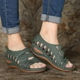 thumbnail image 1 of Sandals On Clearance, Summer Sandals Women's Ladies Comfortable Ankle Hollow Round Toe Sandals Soft Sole Shoes Womens Sandals, 1 of 5