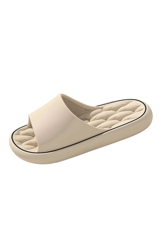Sandals Quick Drying Bathroom Slippers Lightweight Soft Non Slip Slides Shoes Unisex Slides Sandals Soft Thick Sole Non-Slip Pillow Sandals