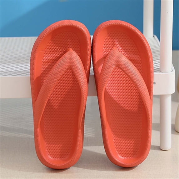 AXXD Slippers for Women Women's Shoes Slippers Home Couple Shoes Indoor Outside Soft Soled Slippers for Reduce Orange 10