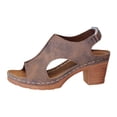 thumbnail image 1 of Sandals for Women Heel Ankle Strap Wedge Casual On Beach Open Toe Summer Shoes High Heels Peep T-Strap Cutout Back Comfy Heeled Dressy Low Arch Support Vacation Sandal, 1 of 9