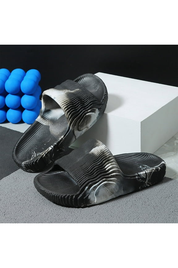 Sandals for Women Cloud Slippers for Women, Pillow House Slippers Shower Shoes Indoor Slides Bathroom Sandals, Ultimate Comfort, Lightweight, Thick Sole, Non-Slip, Easy to Clean