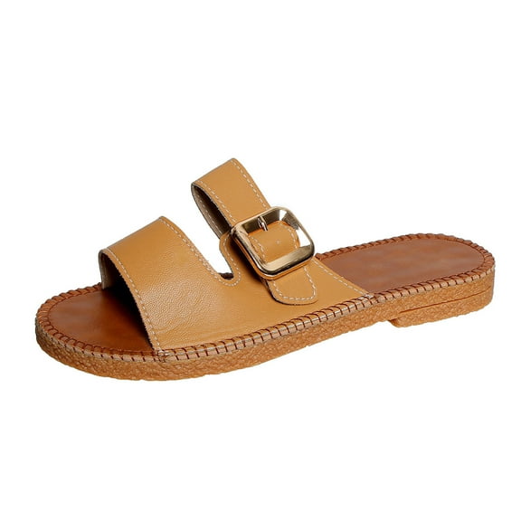 Sandals for Women Fashion Orthopedic Flip Flops Arch Support Sandals Slip on Yoga Flat Sandals Fashion Women Casual Round Head Comfy Sandals Beach Casual Sandals Shoe