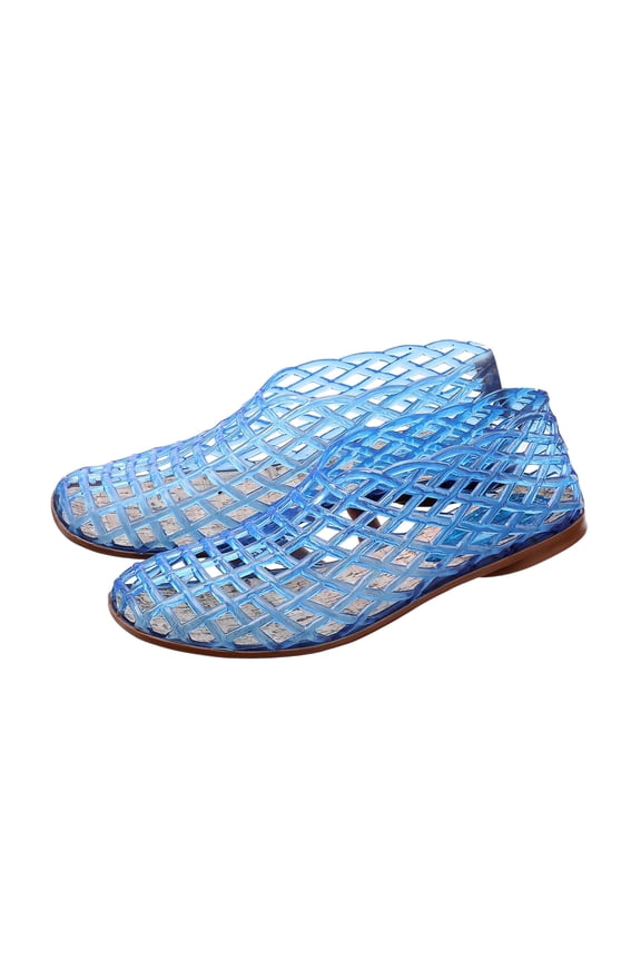 Sandals Women Jelly Mesh Ballet Ballerina For Women Adult Hollow Jelly Clear Sandals Beach Ballet Low Heel Comfortable Summer On Jellies Shoes