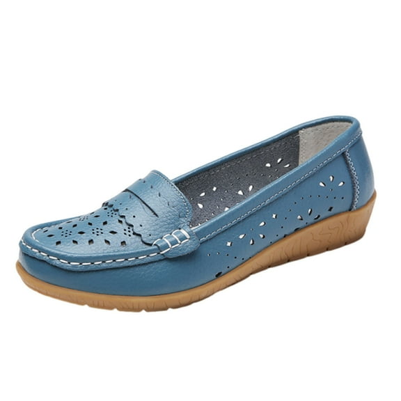 Sandals Women Women's Fashion Casual Summer Style Slip-On Lightweight Non-Slip Shoes Casual Toe Shoes Blue