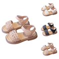 thumbnail image 1 of Sandals for Girls and Beach Slides for Kids Comfortable Adjustable Straps Lightweight Breathable Summer Casual Outdoor Play Shoes, 1 of 6