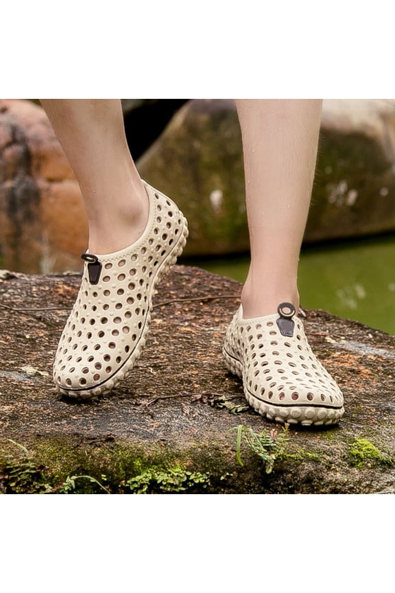 Sandals for Men Clogs Men Women Lightweight Garden Shoes Mules Unisex Garden Clogs Sandals,Khaki,CN:42(US:9)