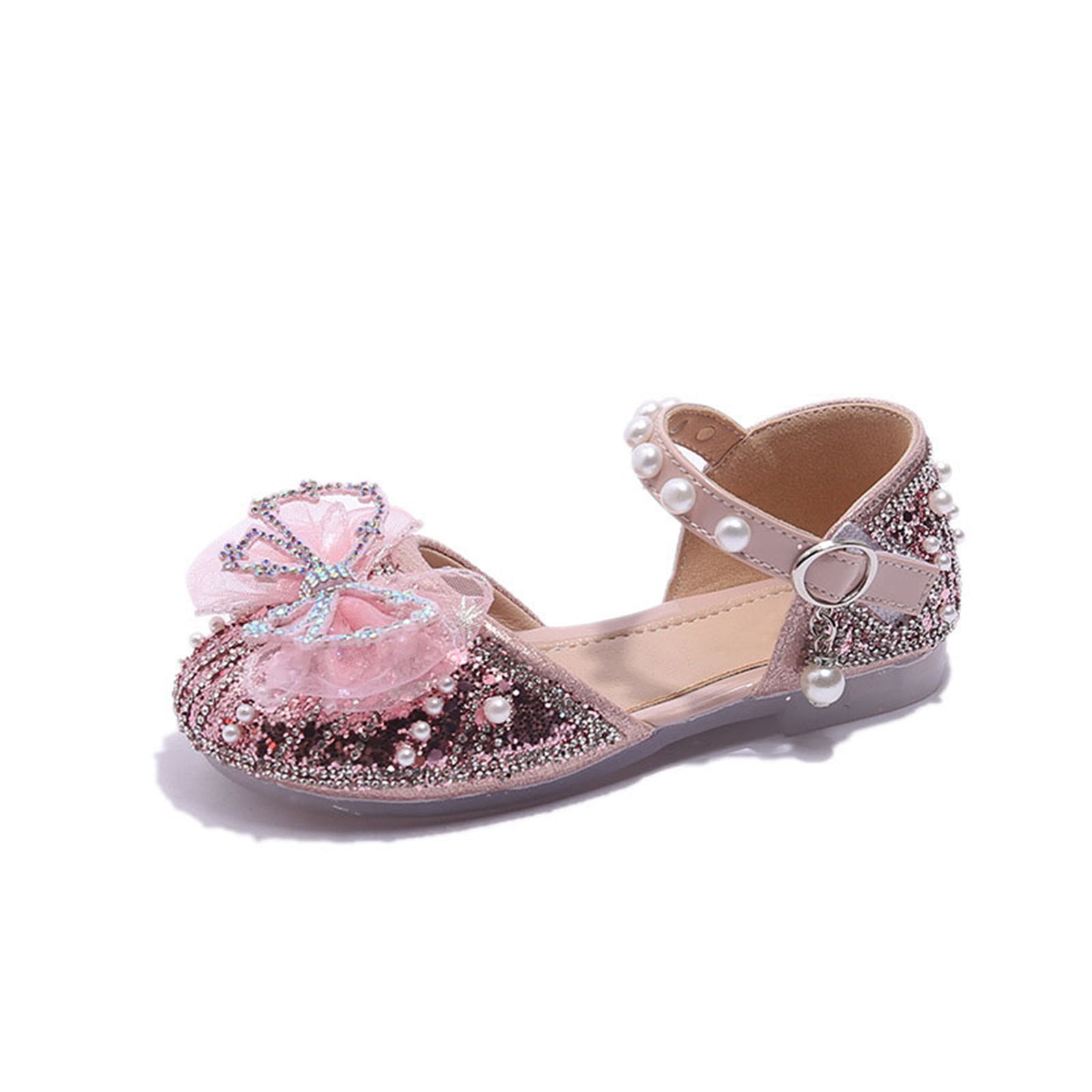 Sandals for Toddler Girls Breathable Bow Pearl Soft Shoe Cover Party NonSlip Seaside Baby Girl