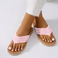 thumbnail image 1 of Sandals for Women Clearance, Xunlbb Women's Fashion Casual Clip-Toe Spring And Summer New Breathable Fisherman Flat Sandals(Pink,Size:36), 1 of 8