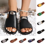 Sandals for Women Cork Footbed Womens Sandals for Summer Comfort Green 39