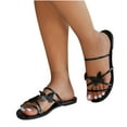 thumbnail image 1 of Sandals for Women Large Butterflys Flat Bottom Slippers Women Wearing Beach Sandals, 1 of 7