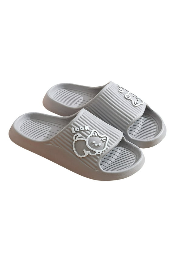 Sandals for Women Men Cute Cat Shower Slippers Anti Skids Indoor Outdoor Bath Spa Pool Gym House Slides