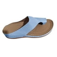 thumbnail image 1 of Sandals for Women Wedge Shoes: Comfortable Orthopedic Sandals Womens Dressy Summer Flip Flops Casual Walking Wedges Blue Women Sandal, 1 of 4