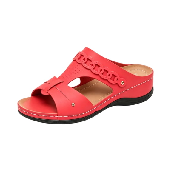 Sandals for Women Wedge Shoes Slip On Dressy Summer Comfortable Orthopedic Slides Sandals 2026 Casual Arch Support Platform Shoes 40