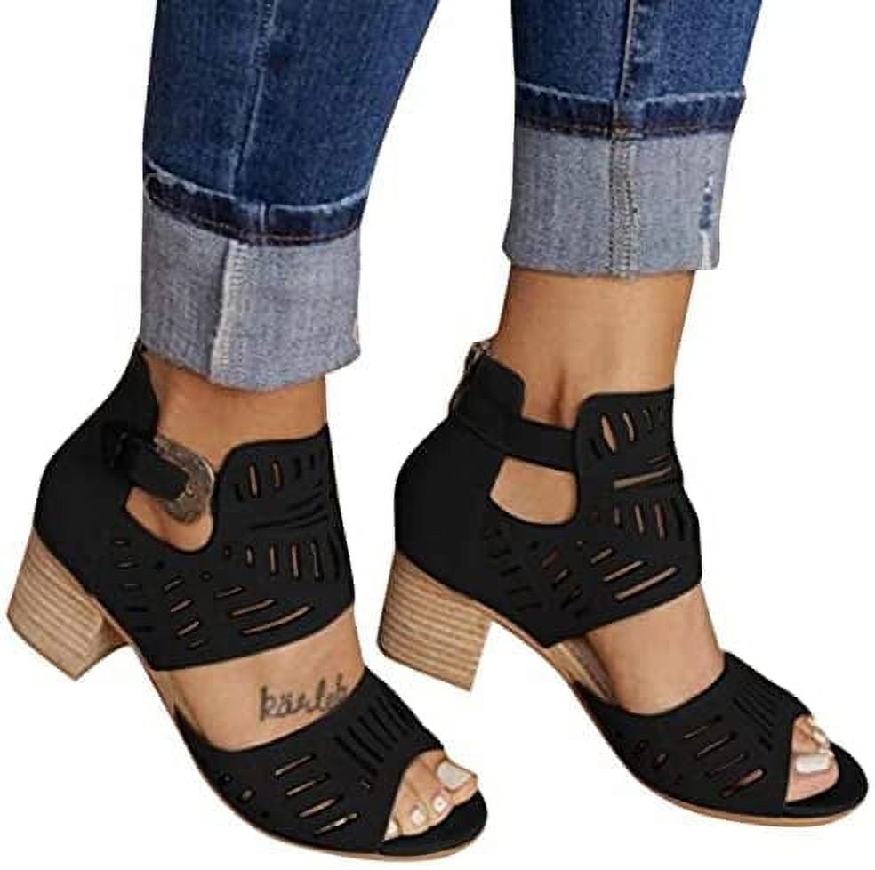 Sandals for Women, Womens Dressy Crystal Soild Shoes Open-Toe Flat Strappy Sandals Casual Travel Shoes