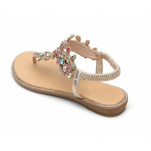 Sandals with colorful diamonds and sandals