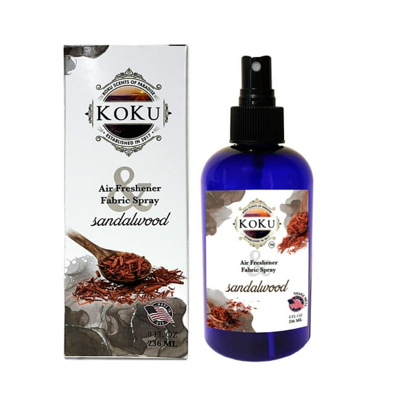Sandalwood Air Freshener - Room Spray - Odor Eliminator - Deodorizer - Car Air Freshener - Home Spray - Linen Spray - Fabric Refresher - Non-Toxic - Alcohol Free (8 Oz)