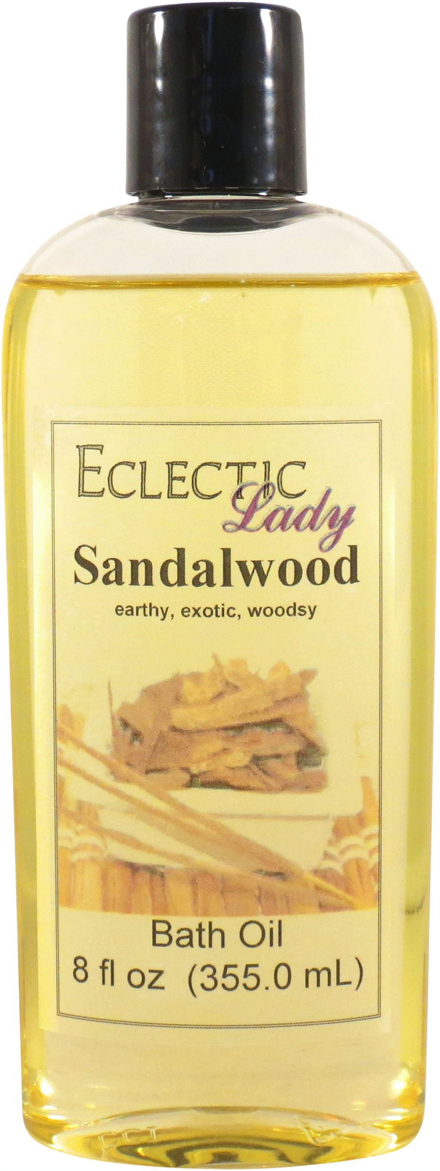 Sandalwood Bath Oil Scented Body Oil Relaxing & Moisturizing