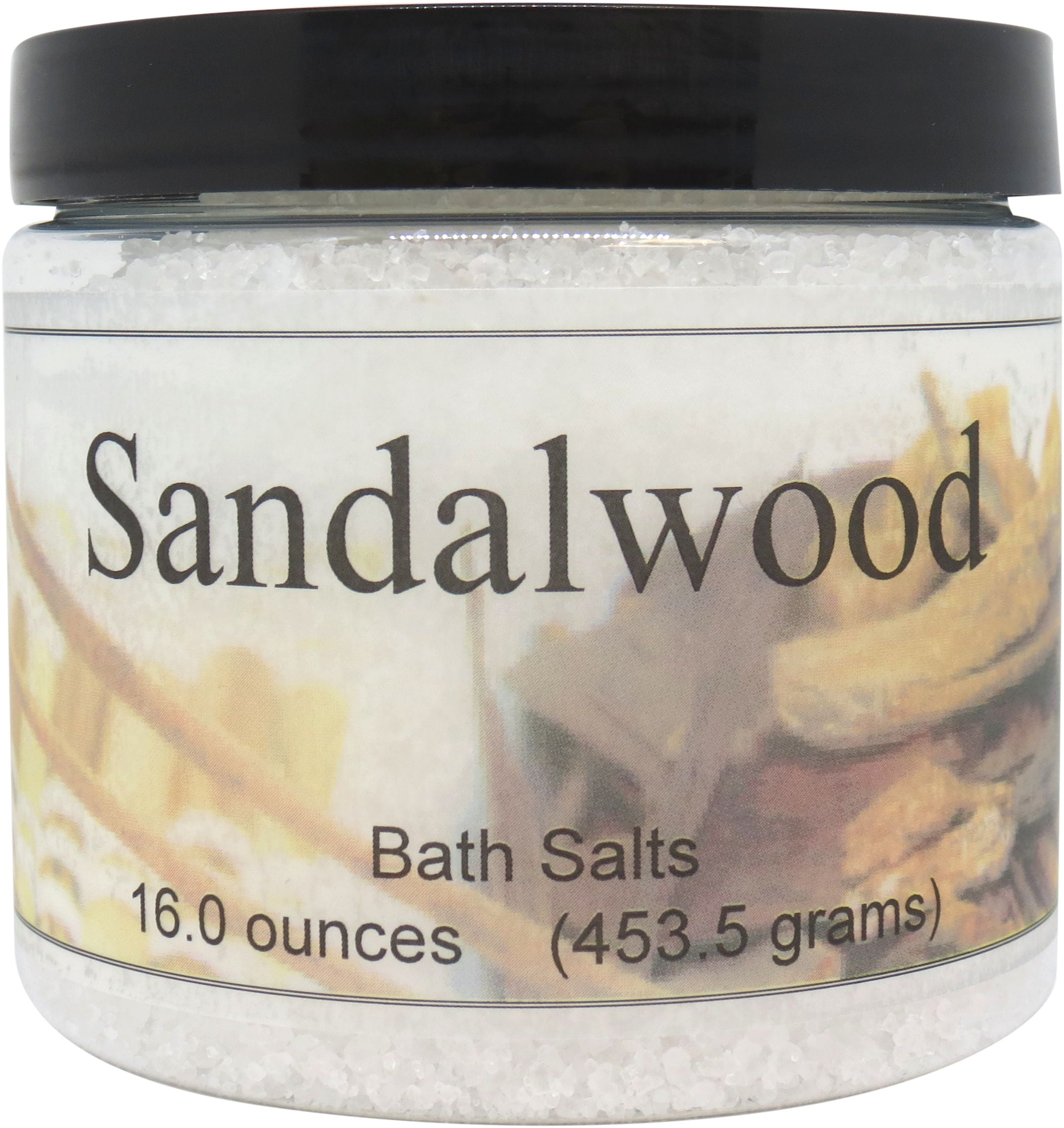 Sandalwood Bath Salts by Eclectic Lady, 16 ounces