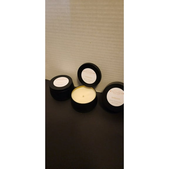 Sandalwood Candle, Saxon's Handmade Crafts, LLC, 8 Ounce, 1 Pack, 56 Hour Burn Time