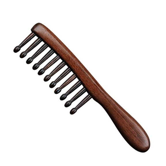 Sandalwood Curling Comb Wooden for Women Wide Curly Hair Combs Tooth Curls Massage Toothed Wide-toothed Women's