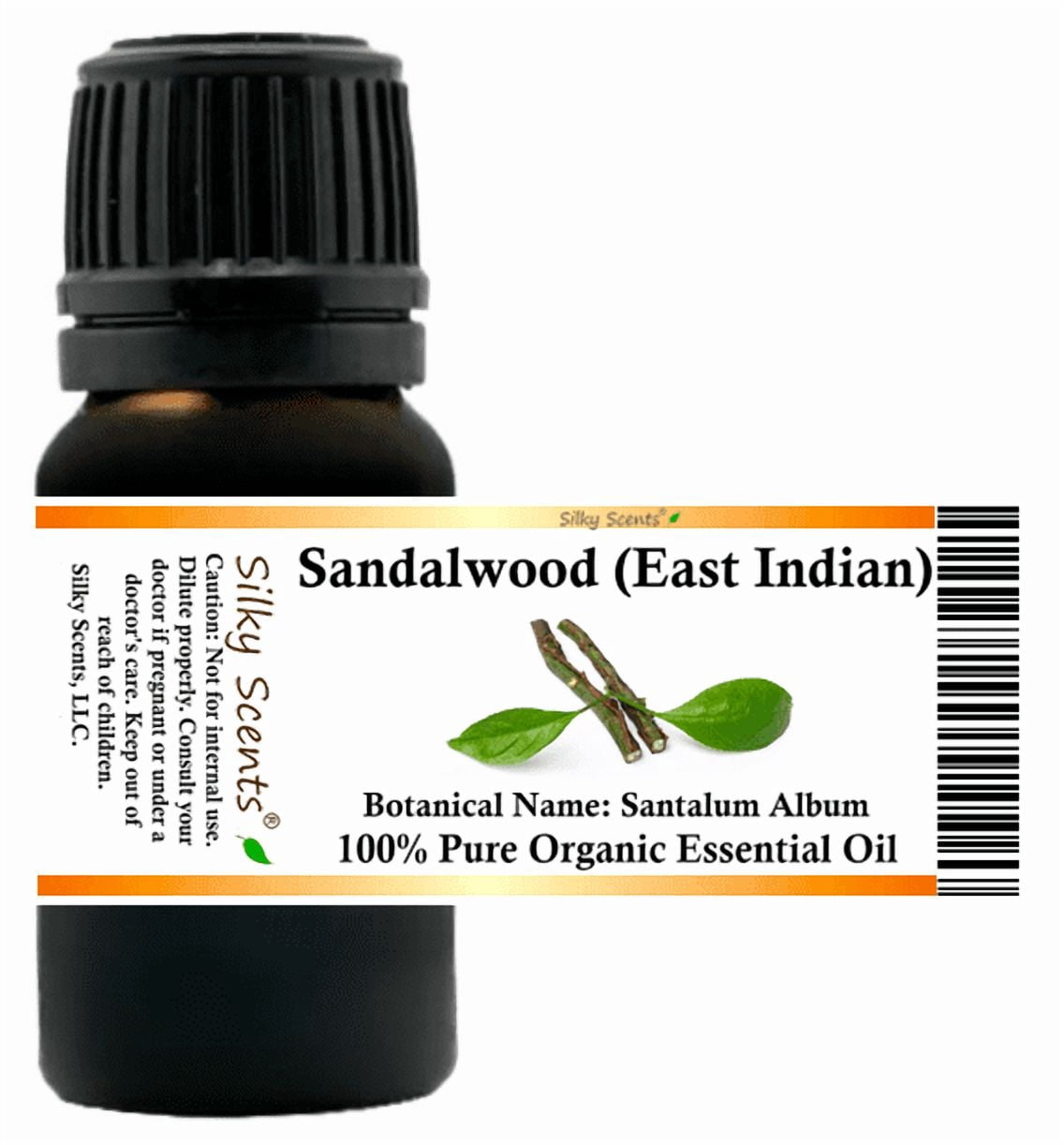 Sandalwood East Indian Essential Oil 10 ml (1/3 fl oz) - 100% Pure and Natural by Silky Scents