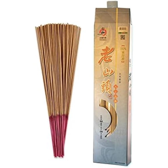 Sandalwood Joss Stick - 15.5" (39.5cm), 60 Min Burn Time, 60 Count, Buddhist/Taoist Incense$$Home Decor, Kitchen, & Other