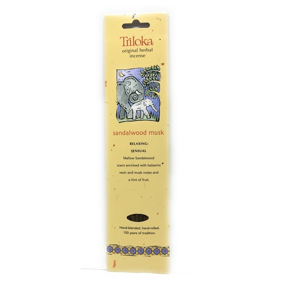 Sandalwood Musk - Triloka Original Herbal Incense - 10 Sticks