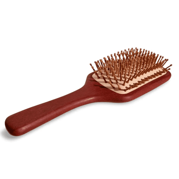 Wax Wane XL Sandalwood Paddle Hair Brush | Natural Wooden Bristles | Everyday Detangling Grooming Tool