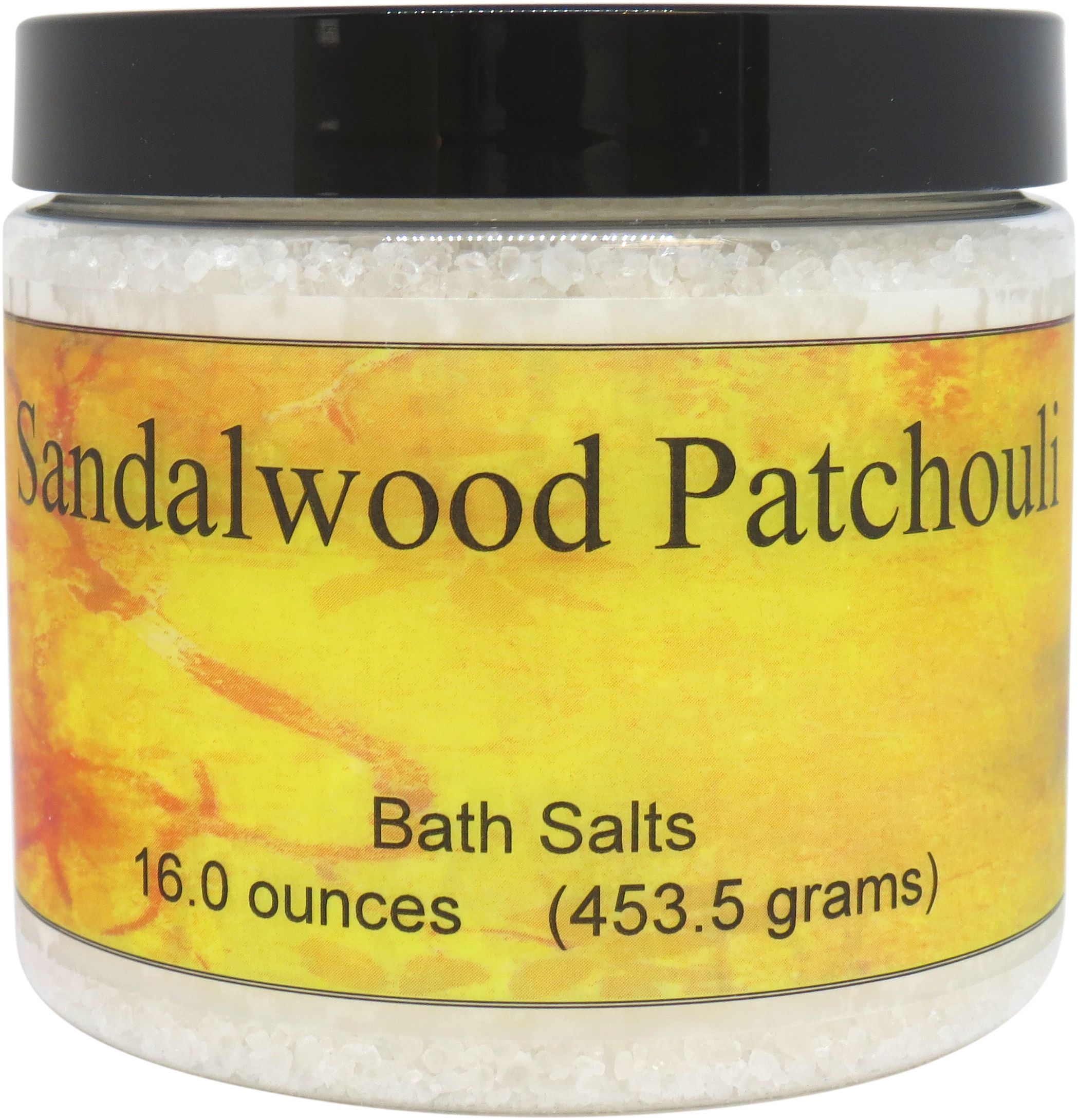 Sandalwood Patchouli Bath Salts by Eclectic Lady, 16 ounces