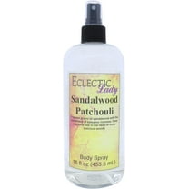 Sandalwood Patchouli Body Spray, Eclectic Lady, Hydrating Mist, Unisex, 16 oz