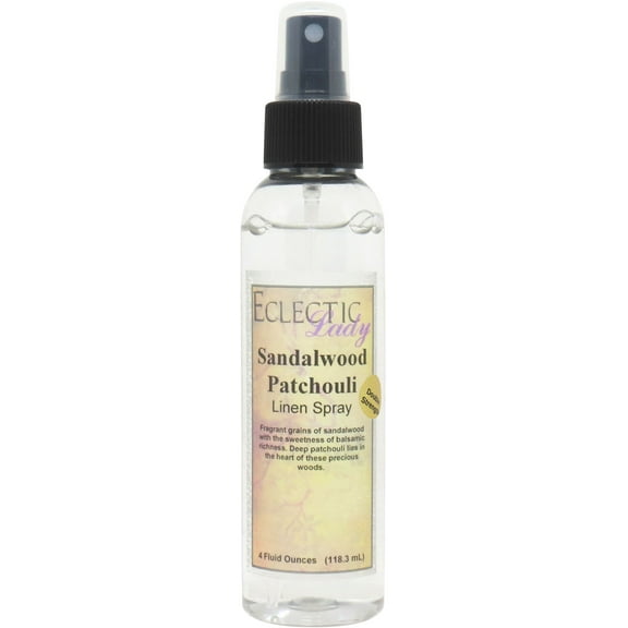 Sandalwood Patchouli Linen Spray (Double Strength), 4 ounces