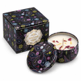thumbnail image 1 of Sandalwood Scented Tin Candle with Dried Flowers, Soy Wax Blend Aromatherapy Candle, Decorative Small Candle Gift for the Bedroom, Bathroom, Desk, Birthdays, and Housewarmings, 1 of 7