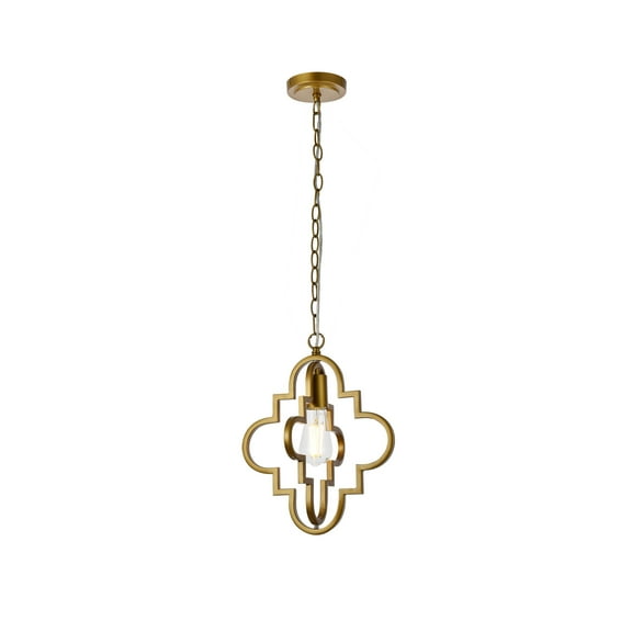 Sandara 1 light pendant in brass