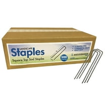 Sandbaggy 6" Heavy Duty Steel Garden Sod Staples Reusable Landscape Fabric Pins (500 Pack)