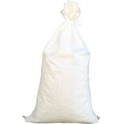 Sandbags for Flooding - Size: 18" x 30" - Color: White - Sand Bag - Flood Water Barrier - Water Curb - Tent Sandbags - Store Bags by Sandbaggy (100 Bags)