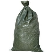 Sandbaggy - Empty Poly Sandbags W/UV Protection - Size: 14" x 26" - Color: Green - Military Grade - Trusted by US Military & National Park Service (100 Bags)