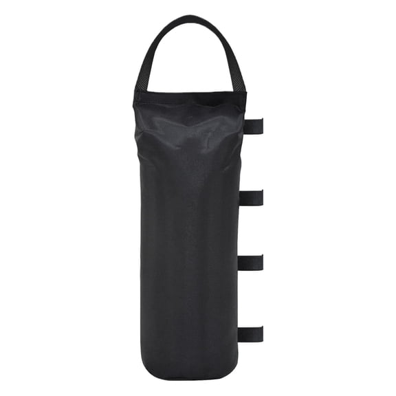 Sandbags Weight Bags,Large Heavy Duty Sand Bags with Zipper and Straps for Beach Camping Canopies,Pop Up Tent,RV Awning,Patio Umbrella Base,Gazebos,Trampoline Stakes,7.8x18.3 inch (Black)