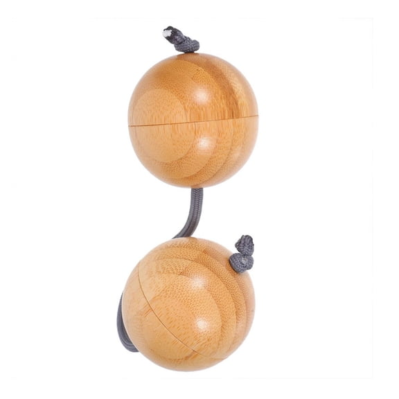 Sandball African Shaker Double Gourd Hand Percussion Instrument Rhythm Instrument for Beginners Lovers Easily Use