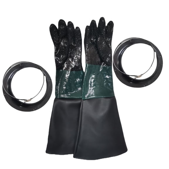 Sandblast Gloves with Holders for Gardeners and Chemicals Handling Professional