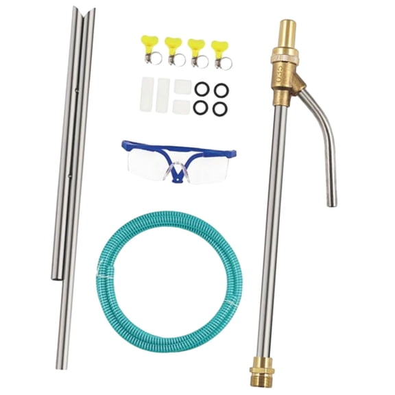 Sandblaster Attachment Wet Sand Blaster Portable Stainless Steel Quick Connect for Vehicles and Barn Door Surfaces