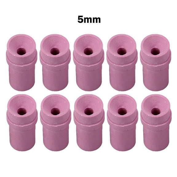 Sandblaster Ceramic Nozzle Tip Air Siphon Sand Blasting Tool Replacement Parts for Machinery Industrial Casting Deoxidization 10 Pack Bore 1.38 Inch Length(5mm)