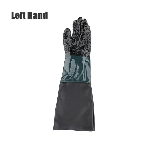 Sandblasting Gloves 23.6×11.8Inch Work Gloves for Sandblaster Sand Blast Cabinet Left Hand