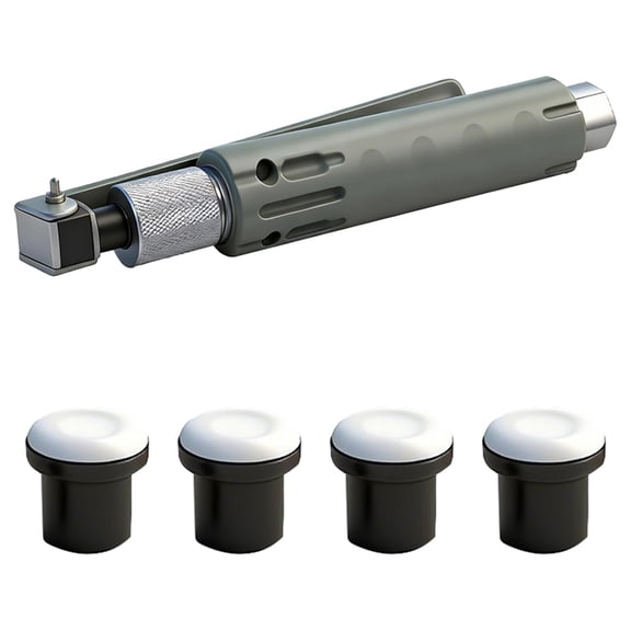 Sandblasting Head Kit with 4 Ceramic Nozzles Portable Sandblasting Head Spring Trigger Anti-Slip Grip, Spot Sandblaster