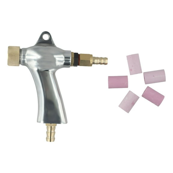 Sandblasting Tool Kit With 5 Ceramic Nozzles For Effective Blasting And Polishing Of Metal And Glass With Aluminum Alloy Build